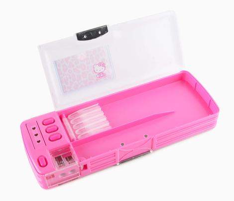 aa Hello Kitty Deluxe pencil case - open